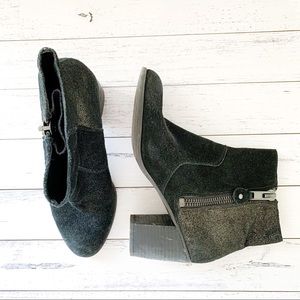 ⭐️ Franco Sarto | Black Metallic Booties